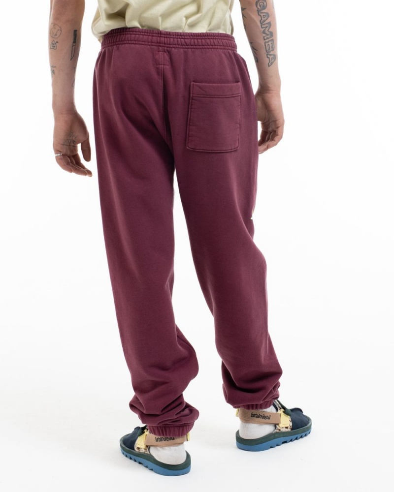 Burgundy Brain Dead Paintman Sweat Pant | AU 0926438-QA