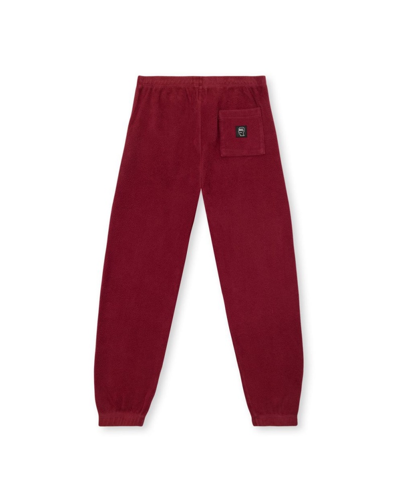 Burgundy Brain Dead Reverse Fleece SweatW/Pvc Pant | AU 3971482-ZG