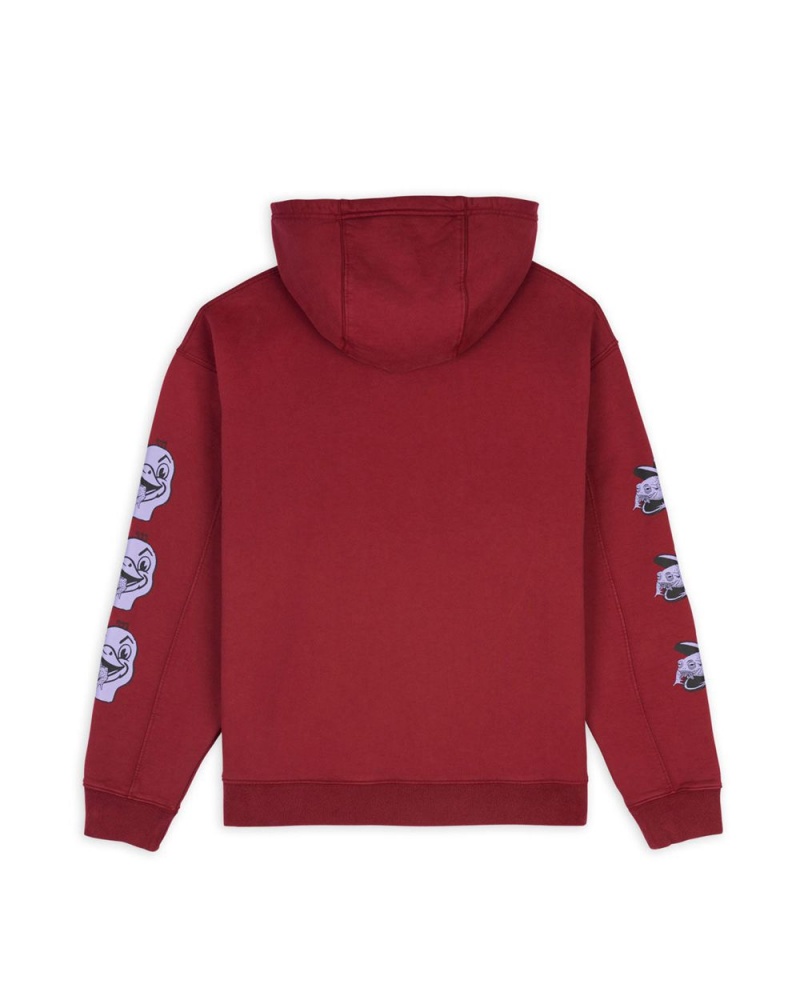 Burgundy Brain Dead Toad Licker Sweatshirt Hoodie | AU 2631079-MQ