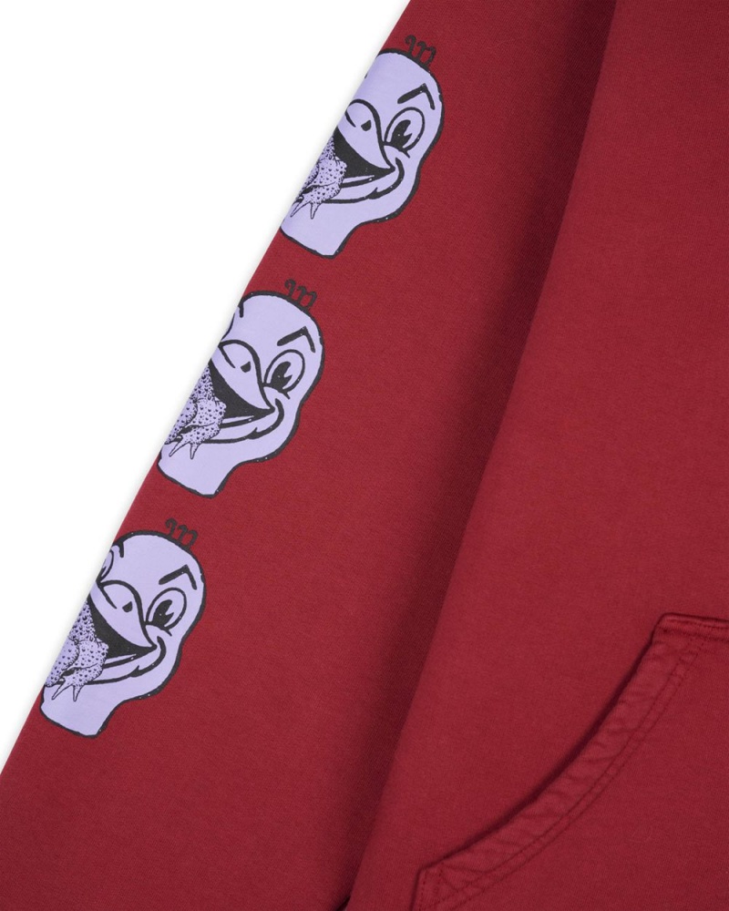 Burgundy Brain Dead Toad Licker Sweatshirt Hoodie | AU 2631079-MQ