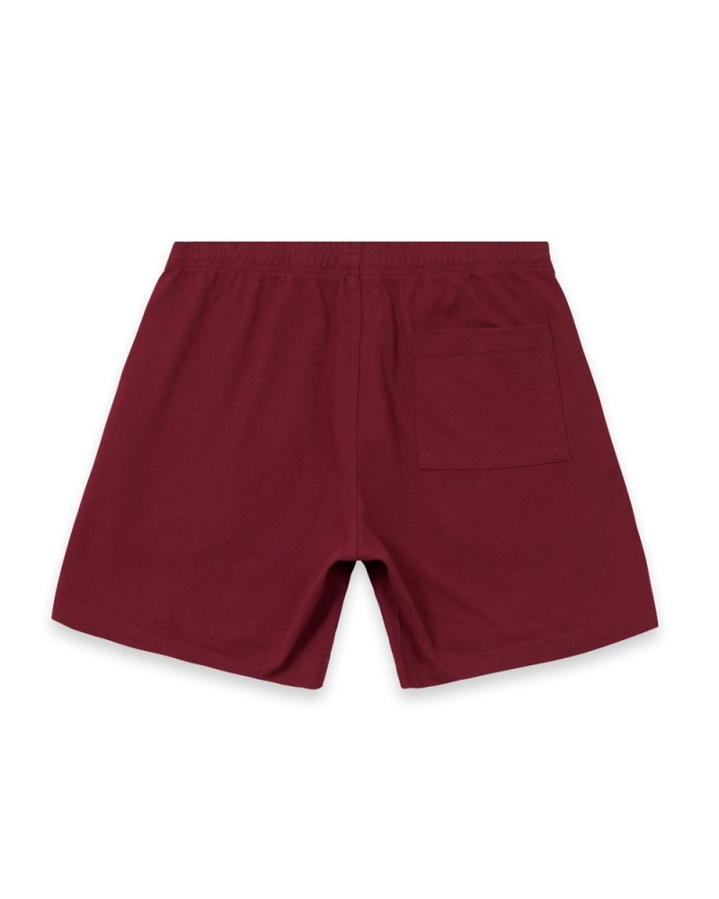 Burgundy Brain Dead Tutorials Heavyweight Jersey Shorts | AU 7029841-EK