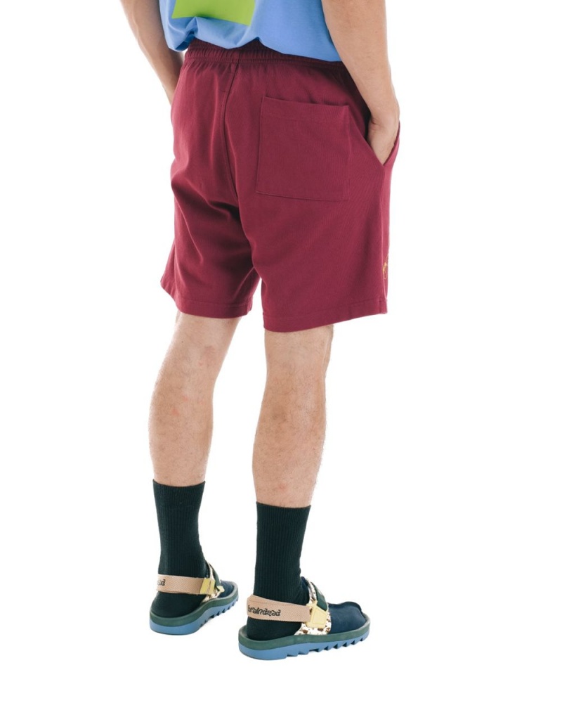 Burgundy Brain Dead Tutorials Heavyweight Jersey Shorts | AU 7029841-EK