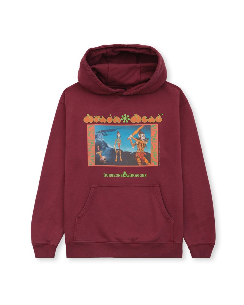 Burgundy Brain Dead X Dungeons & Dragons Fiend Folio Hoodie | AU 1094285-GT