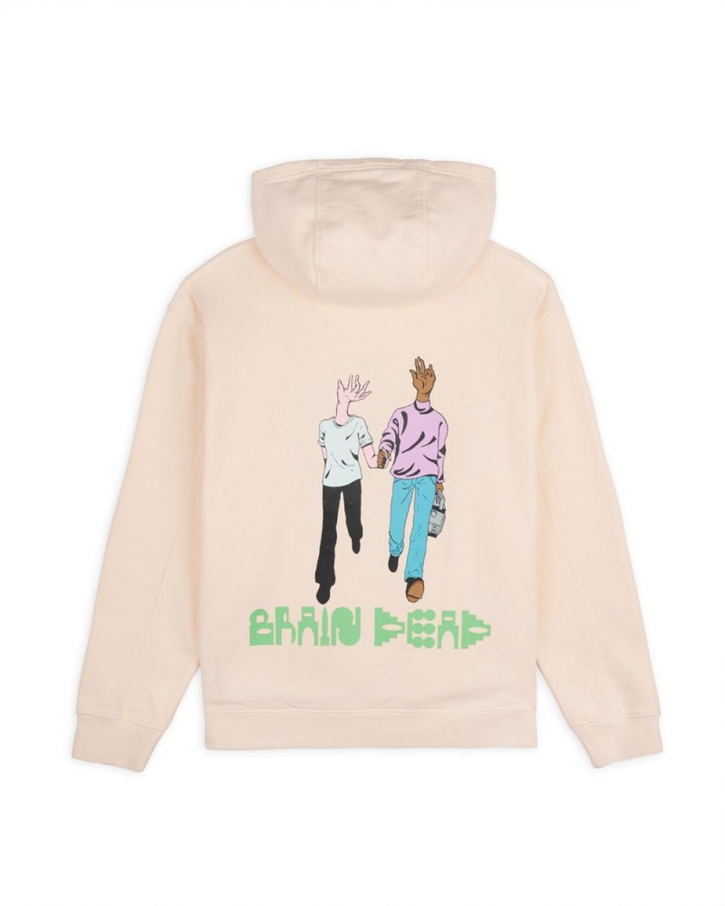 Cream Brain Dead Handheld Hoodie | AU 7609128-NU