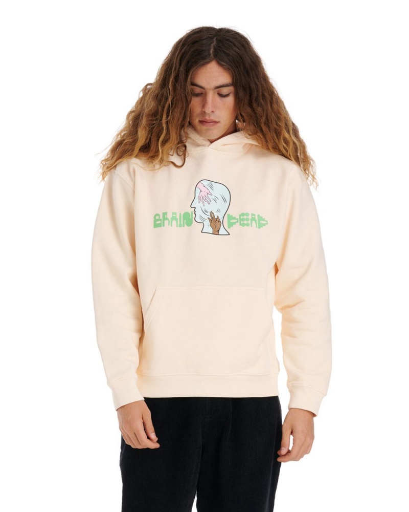 Cream Brain Dead Handheld Hoodie | AU 7609128-NU