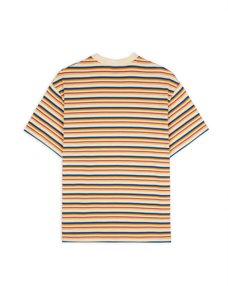 Cream Brain Dead Nineties Blocked Striped T-Shirt | AU 8321067-XO