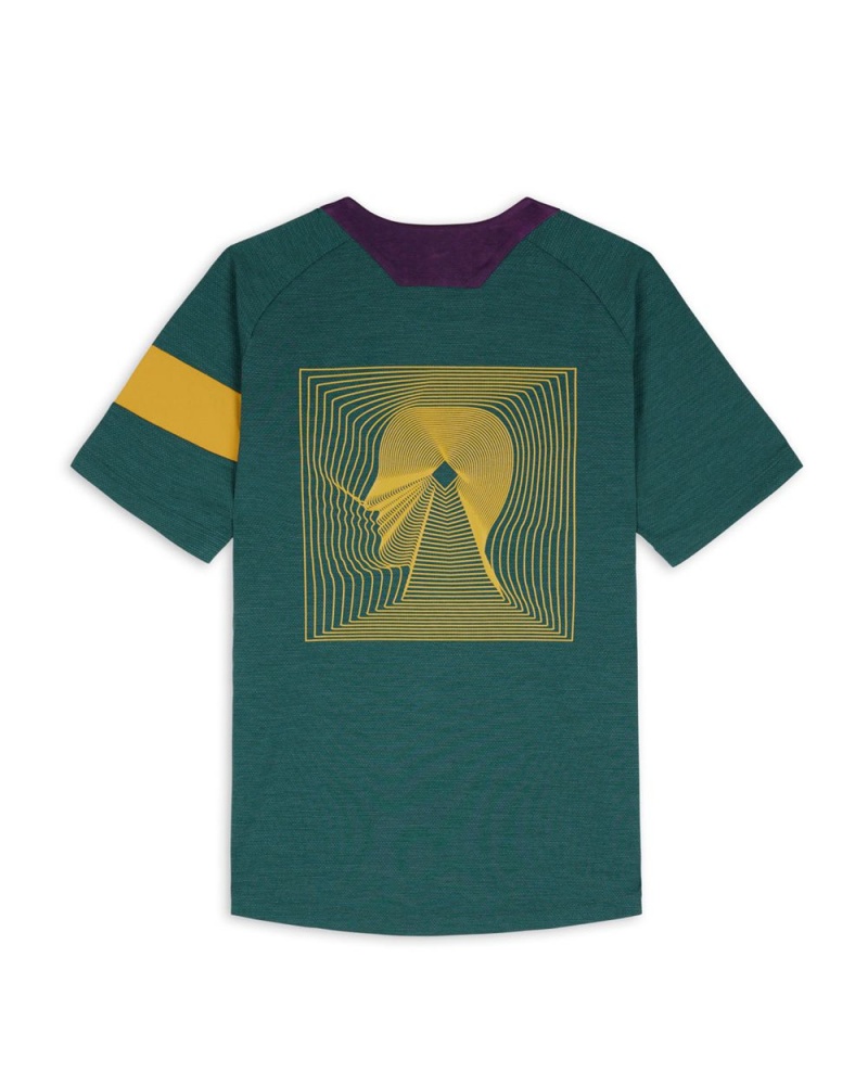 Dark Green Brain Dead X Rapha Trail Technical T-Shirt | AU 4961537-KR