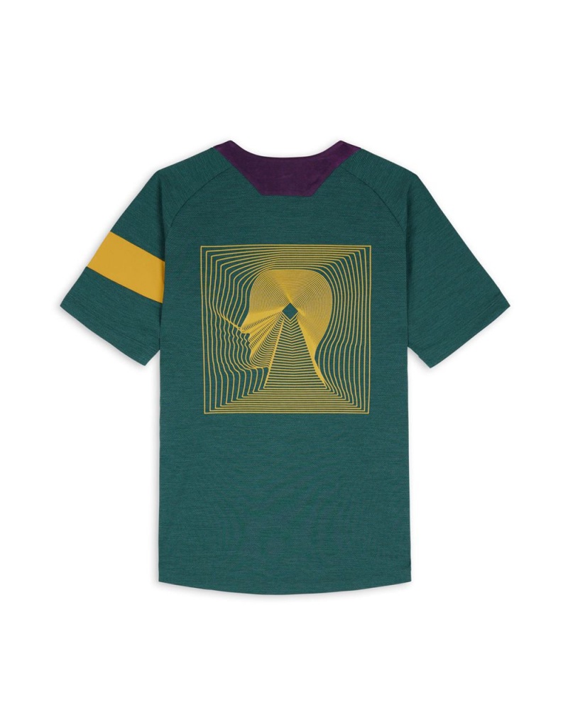 Dark Green Brain Dead X Rapha Trail Technical T-Shirt | AU 5023748-CO