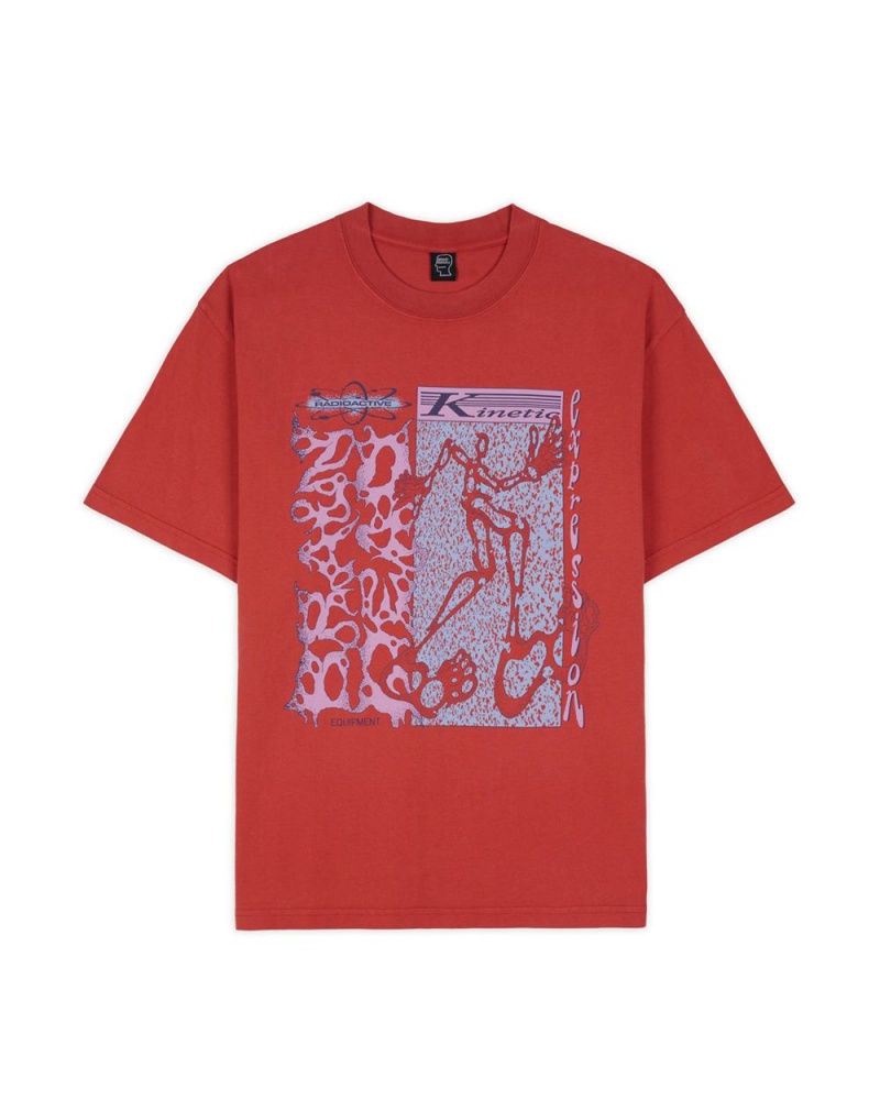 Dark Red Brain Dead Equipment Rke T-Shirt | AU 4635810-KX