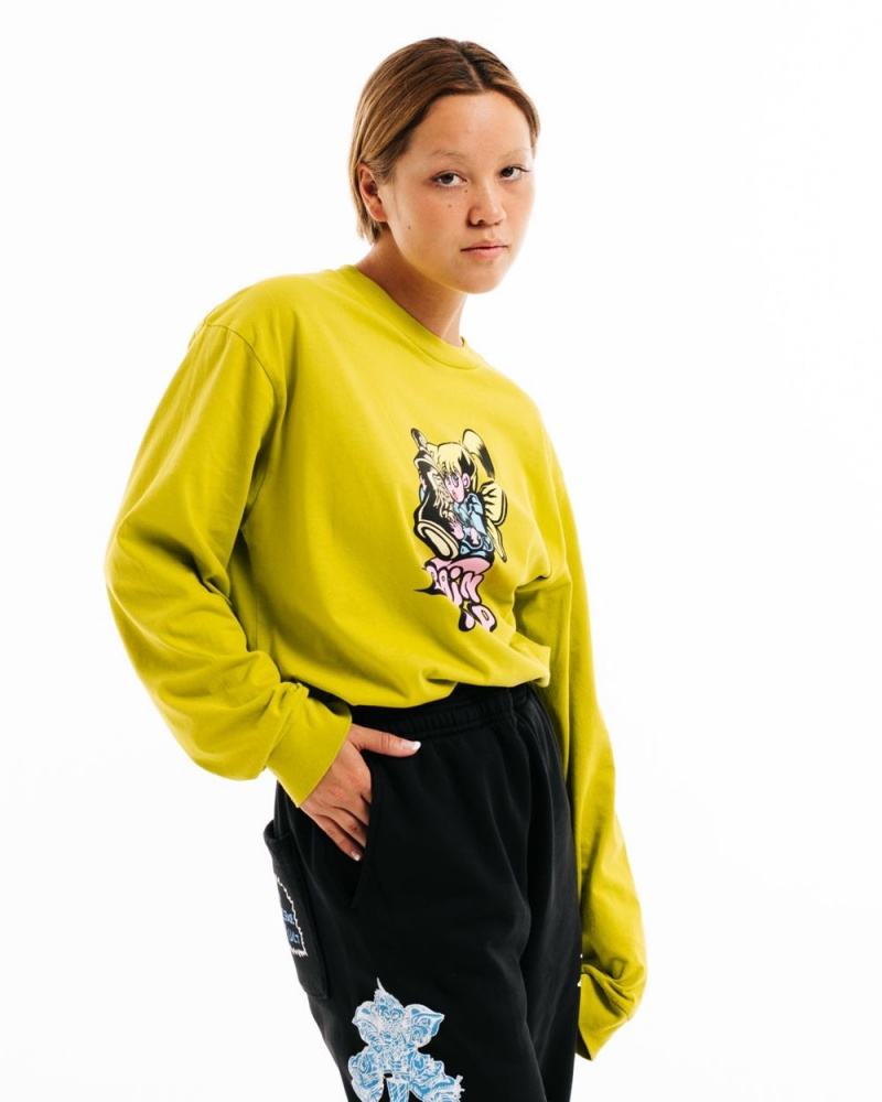 Gold Brain Dead Bubblegum Shorty Long Sleeve T-Shirt | AU 1572084-WJ