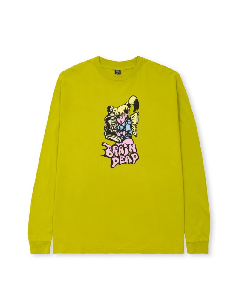 Gold Brain Dead Bubblegum Shorty Long Sleeve T-Shirt | AU 1572084-WJ