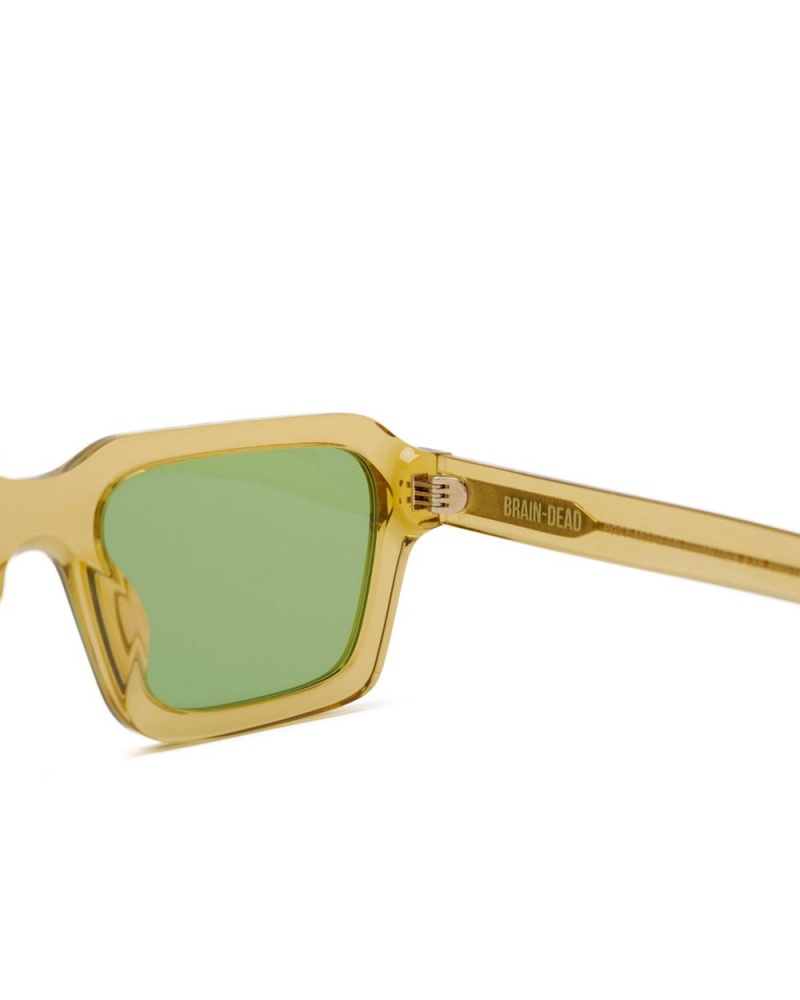 Gold Brain Dead Staunton Post Modern Primitive Eye Protection Sunglasses | AU 9624013-QD