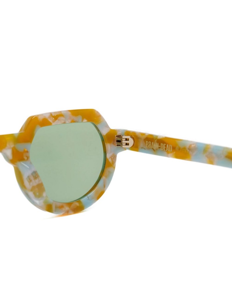 Gold Grey Brain Dead Tani Post Modern Primitive Eye Protection Sunglasses | AU 7102438-ZQ