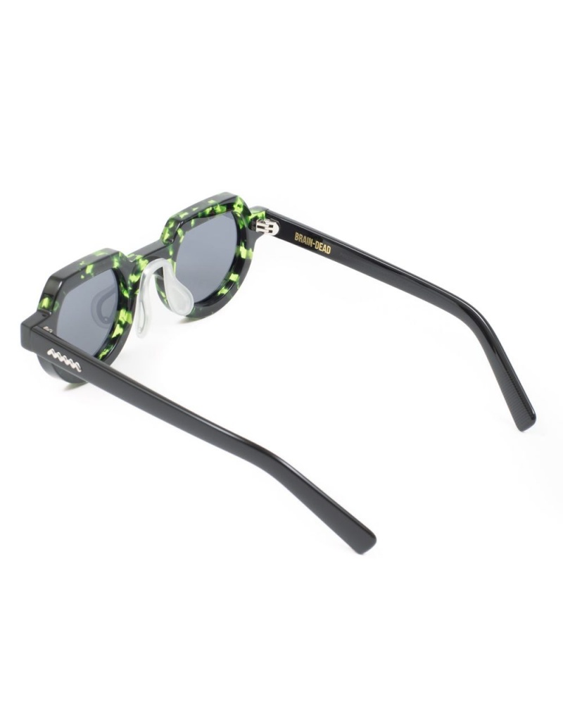 Green Black Brain Dead Tani Post Modern Primitive Eye Protection Sunglasses | AU 7419835-LI