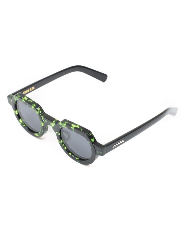 Green Black Brain Dead Tani Post Modern Primitive Eye Protection Sunglasses | AU 7419835-LI