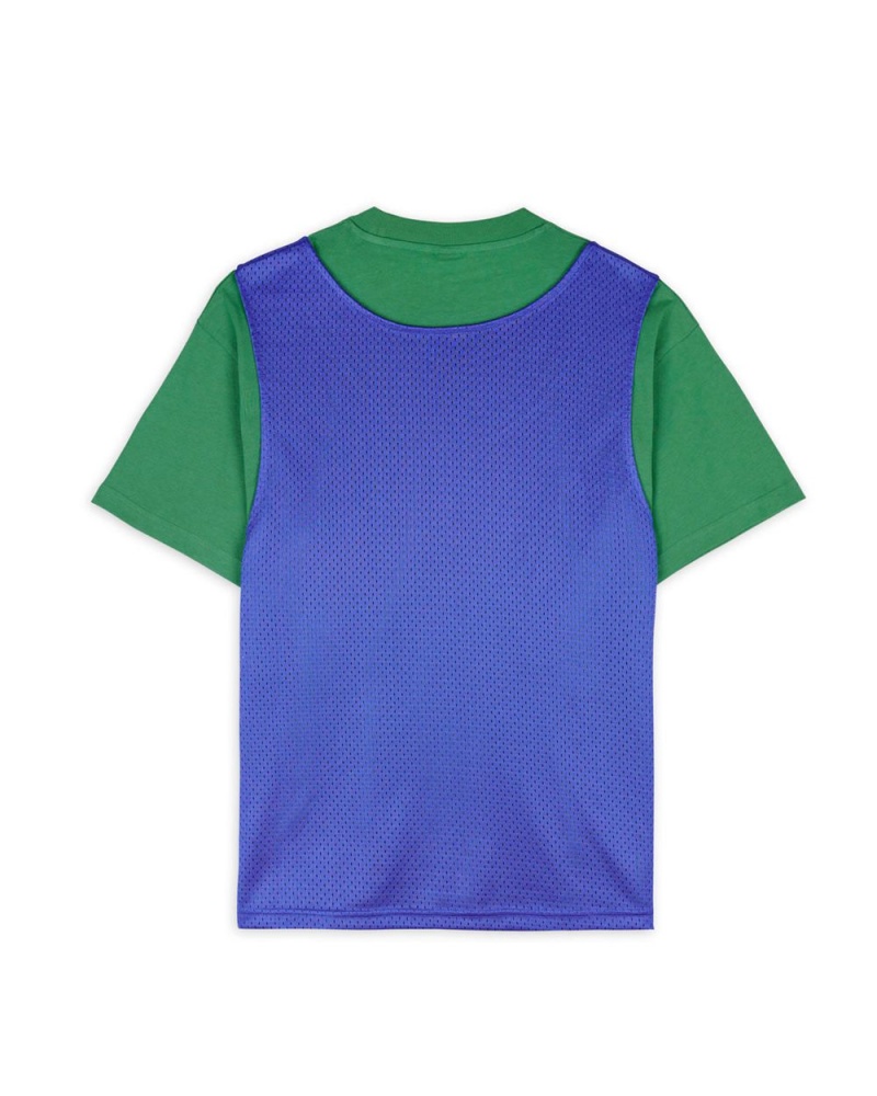 Green Blue Brain Dead Grafix Team Jersey T-Shirt | AU 6047391-ZF