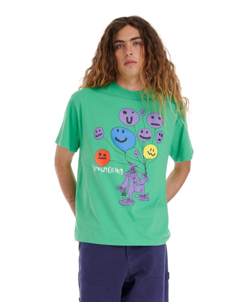 Green Brain Dead Balloon Man T-Shirt | AU 3918204-MY