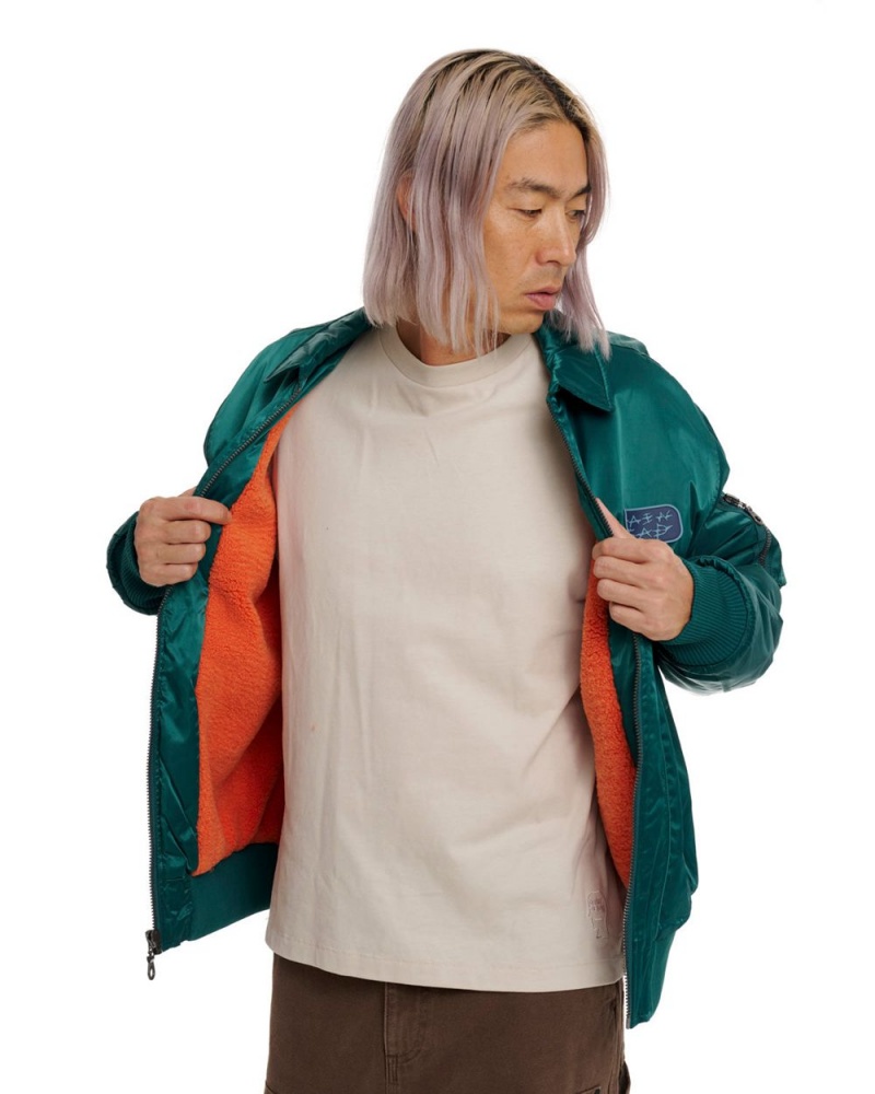 Green Brain Dead Bd Bomber Jacket | AU 6215398-GN