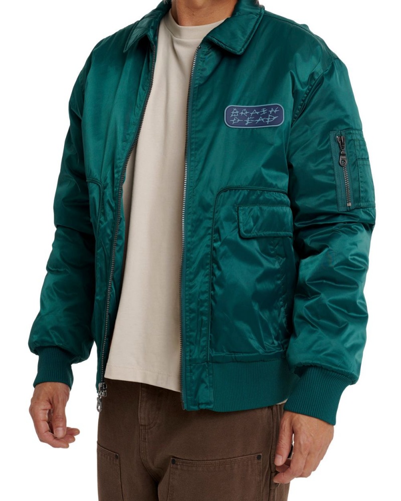 Green Brain Dead Bd Bomber Jacket | AU 6215398-GN