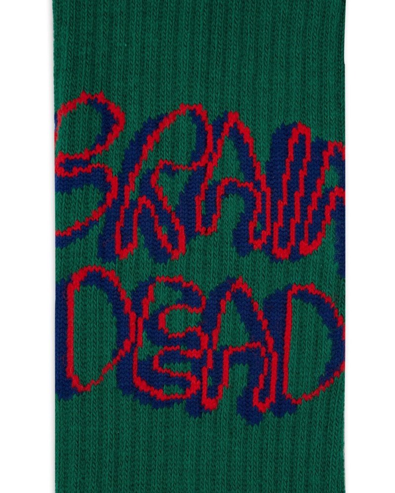 Green Brain Dead Bd Stringy Socks | AU 1926470-QG