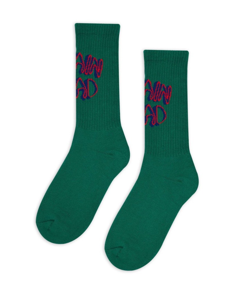 Green Brain Dead Bd Stringy Socks | AU 1926470-QG