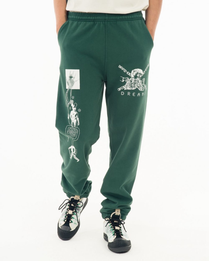 Green Brain Dead Braindead Dreams Sweat Pant | AU 2501687-YH