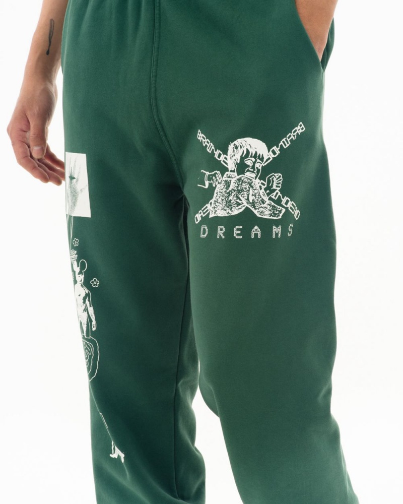 Green Brain Dead Braindead Dreams Sweat Pant | AU 2501687-YH