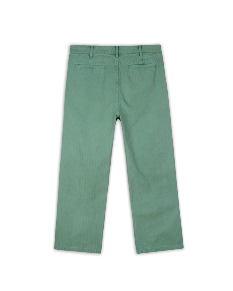 Green Brain Dead Connections Herringbone Pant | AU 9175348-VO