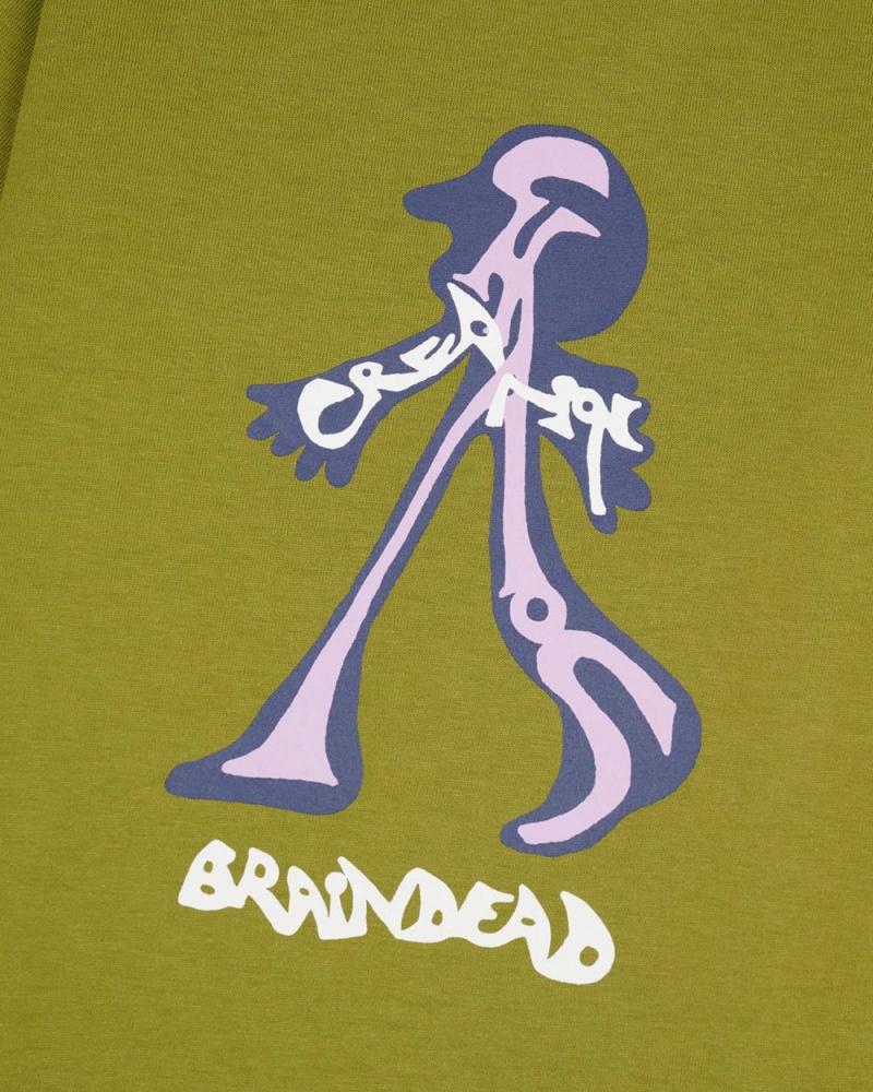 Green Brain Dead Creeper Kids T-Shirt | AU 6059834-PC