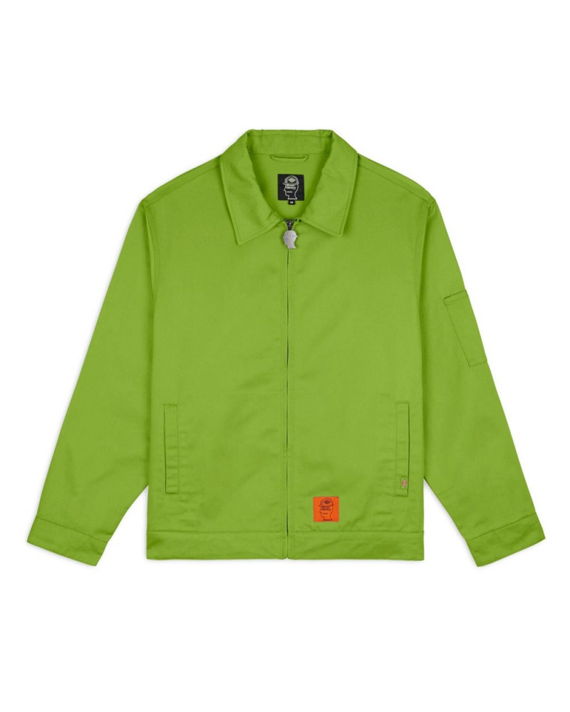 Green Brain Dead Dickies Garment Dyed Eisenhower Jacket | AU 0594182-PG