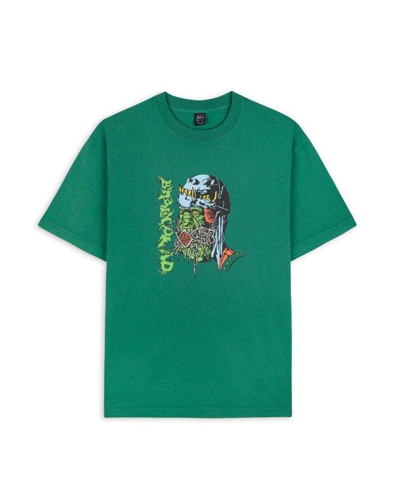 Green Brain Dead Dragon Digger Tee T-Shirt | AU 2043591-GU