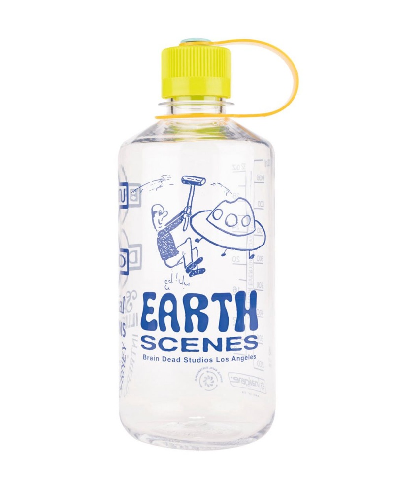 Green Brain Dead Earth Scenes Nalgene 32oz Narrow Mouth Homeware | AU 3527890-AZ