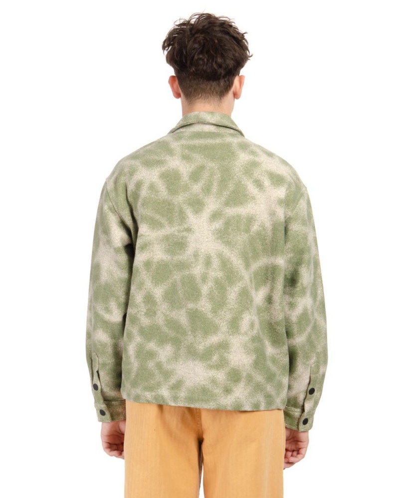 Green Brain Dead Fireworks Yarn Dyed Flannel Shirt | AU 7120895-DP