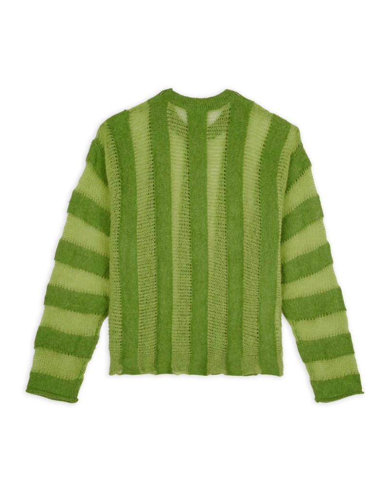 Green Brain Dead Fuzzy Threadbare Sweater | AU 4109276-QI