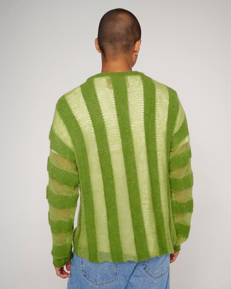 Green Brain Dead Fuzzy Threadbare Sweater | AU 4109276-QI