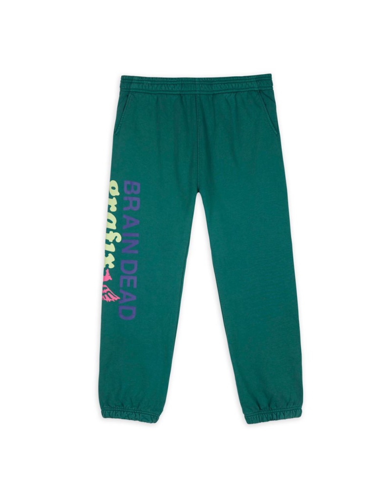 Green Brain Dead Grafix Sweatpant | AU 9645380-HN