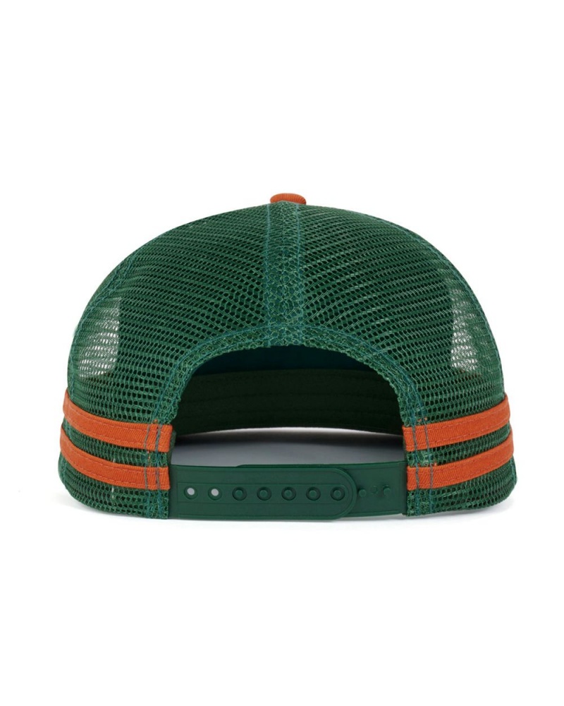 Green Brain Dead Logohead 5 Panel Trucker Cap | AU 7128465-UG