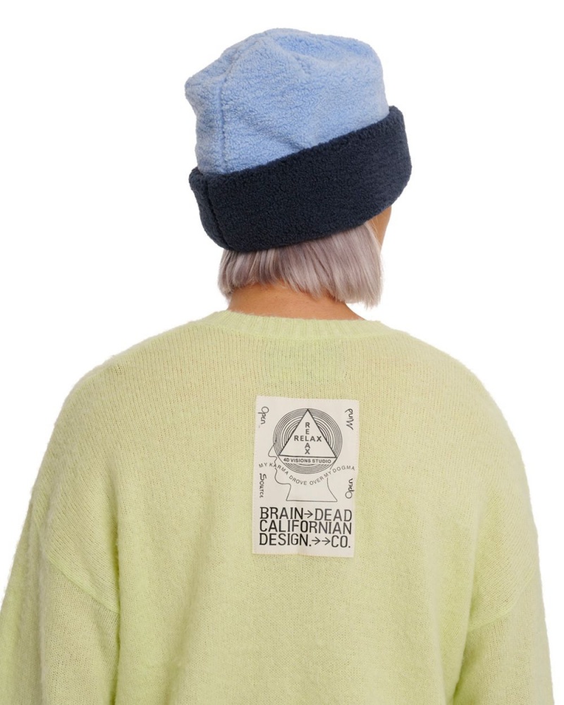 Green Brain Dead Logohead Pile Crewneck Sweater | AU 2659743-VC