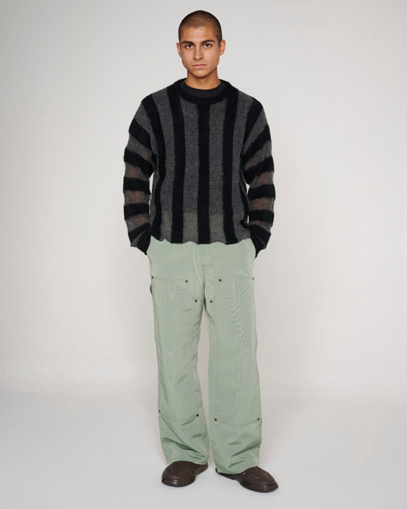 Green Brain Dead Moire Double Knee Utility Pant | AU 4125867-OV