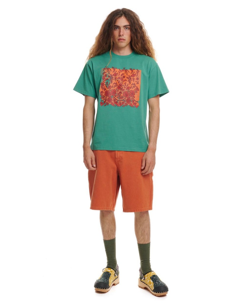 Green Brain Dead Monstera T-Shirt | AU 9180247-KY