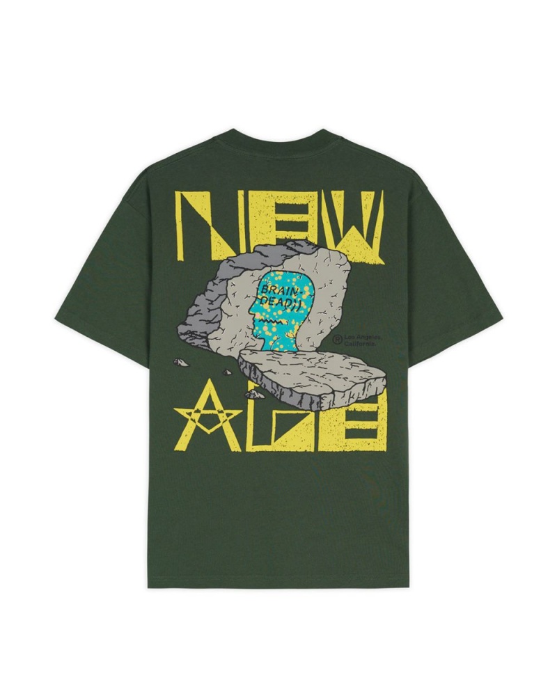 Green Brain Dead New Age T-Shirt | AU 7408215-XR