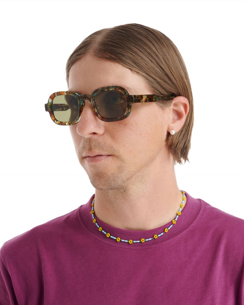 Green Brain Dead Newman Post Modern Primitive Eye Protection Sunglasses | AU 6597281-PO