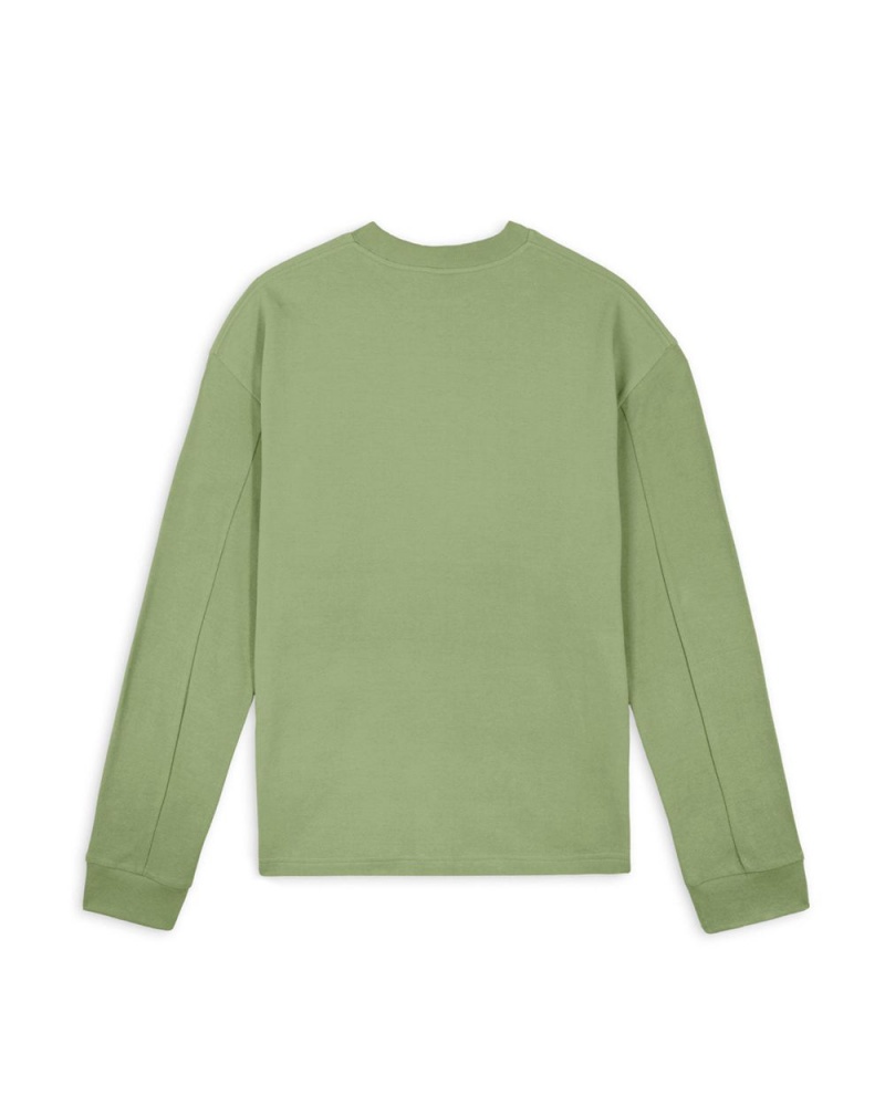 Green Brain Dead Oracle Pique Long Sleeve Shirt | AU 7128305-RX