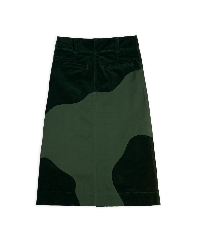 Green Brain Dead Organic Panel Skirt | AU 3917645-RJ