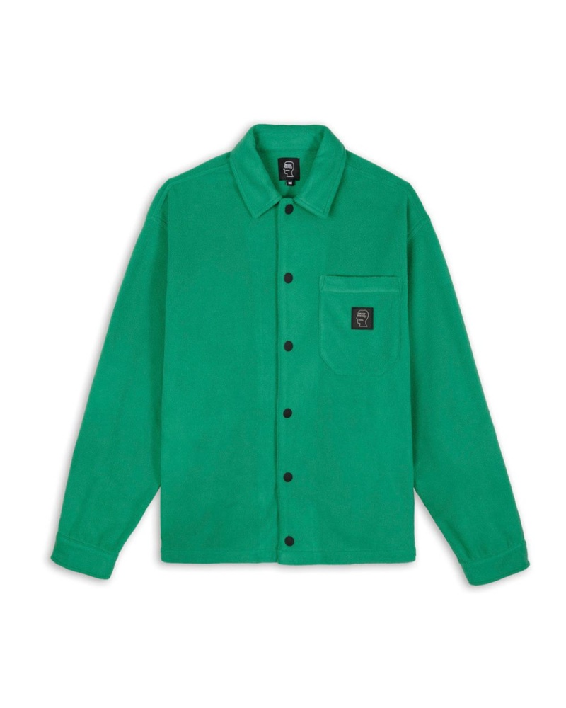 Green Brain Dead Polar Fleece Climber Shirt | AU 6084193-UT