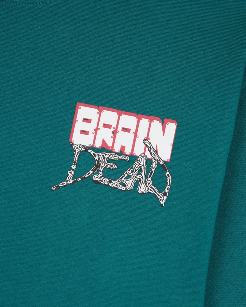 Green Brain Dead Psychosis T-Shirt | AU 8415276-OB