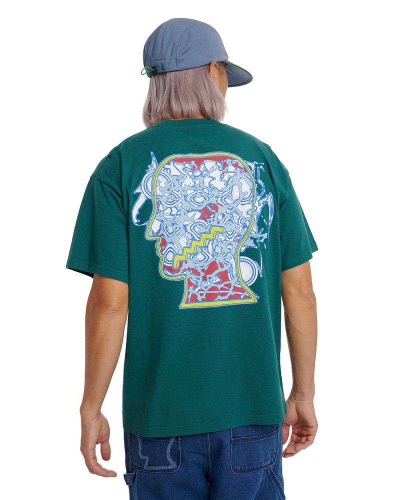 Green Brain Dead Psychosis T-Shirt | AU 8415276-OB