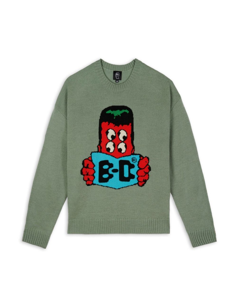 Green Brain Dead Readers Sweater | AU 3261850-DH