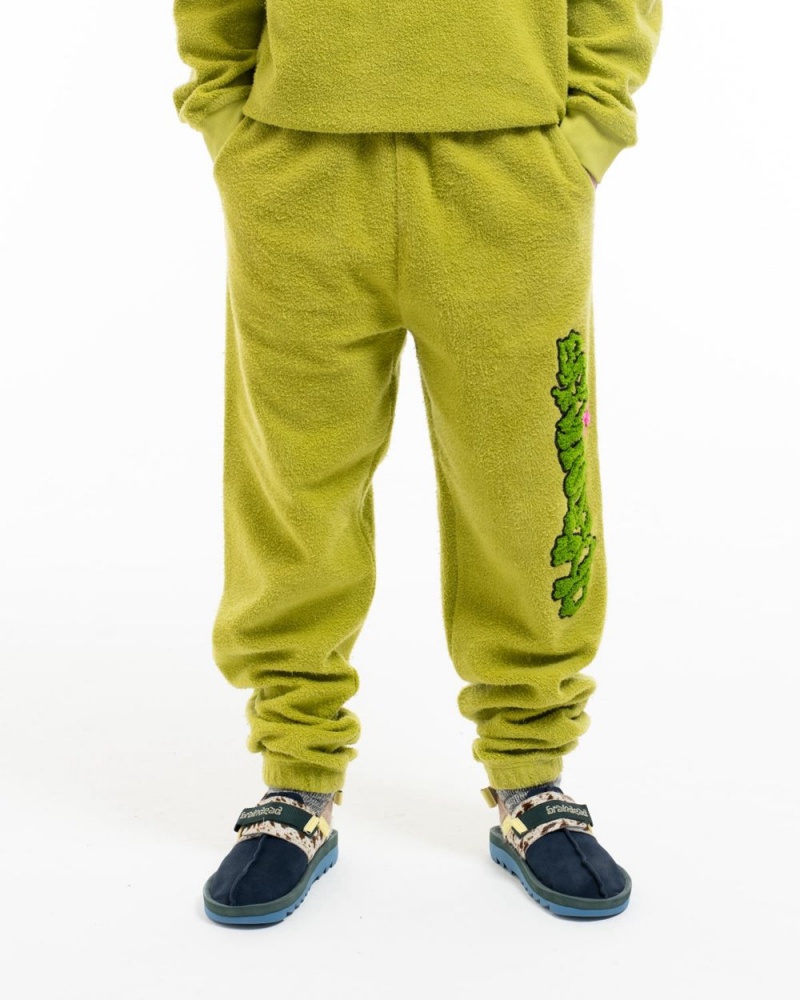 Green Brain Dead Slime Reverse Fleece Sweat Pant | AU 8296147-SI