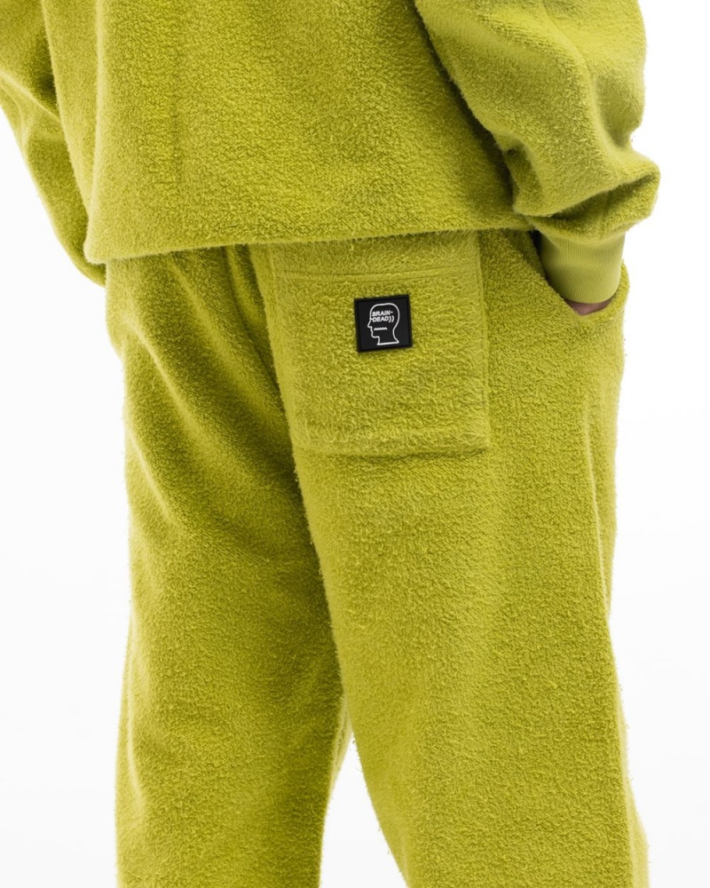 Green Brain Dead Slime Reverse Fleece Sweat Pant | AU 8296147-SI